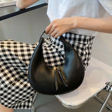 Crescent Crossbody Bag PU Leather Shoulder Bag