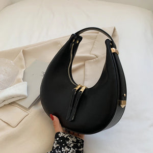 Crescent Crossbody Bag PU Leather Shoulder Bag