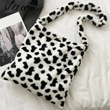 Cow Pattern Women Tote Handbags Large Capacity Shoulder Bag