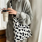 Cow Pattern Women Tote Handbags Large Capacity Shoulder Bag
