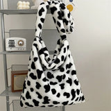 Cow Pattern Women Tote Handbags Large Capacity Shoulder Bag
