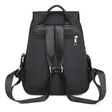 Diamond Lattice Oxford Backpack for Women Embroidery Threads Female Travel Bag
