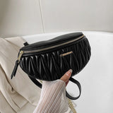 Diamond Lattice Chain Waist Bag for Women