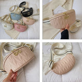 Diamond Lattice Waist Bag Fashion Fanny Pack for Women