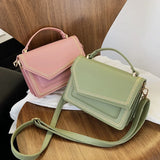 Embroidery Ladies Handbag Small Women Shoulder Bag High PU Leather Flap