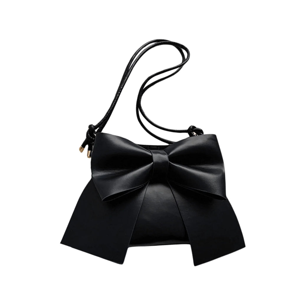 Shoulder Bag Solid Bowknot Handbag Stylish Female Underarm Tote Bag