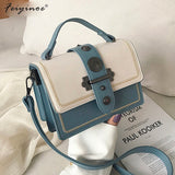 Women's Rivet Tote Bag Shoulder Messenger PU Leather