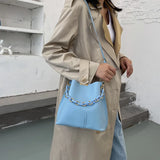 High-quality Leather Women's Tote Bucket Bag