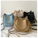 High-quality Leather Women's Tote Bucket Bag