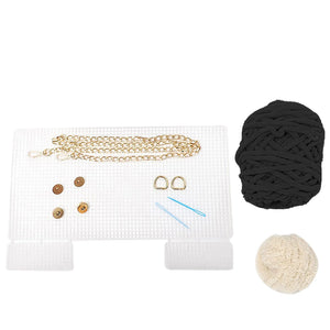 Wool Women's Chain Tote Handbag Shoulder Bag Purses DIY