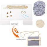 Wool Women's Chain Tote Handbag Shoulder Bag Purses DIY
