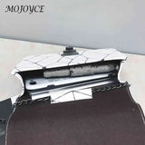 Geometric Printing Shoulder Bag Daily Crossbody Chain Handbag