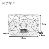 Geometric Printing Shoulder Bag Daily Crossbody Chain Handbag