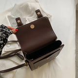 Vintage Shoulder Messenger Bag High PU Leather Women Handbag