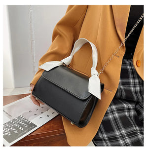 Female Square Tote Bag High PU Leather Women's Handbag
