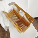 Female Straw Weave Tote Saddle Bag High Women's Handbag Large