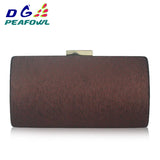 Dark Green Silk Satin Clutch for Evening Events