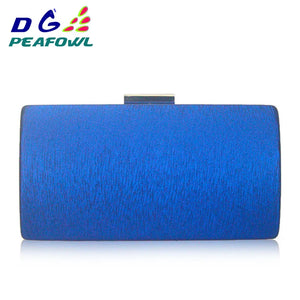 Dark Green Silk Satin Clutch for Evening Events