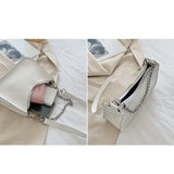 Lacquer PU Leather Armpit Bag Handbag Evening Bag