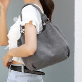 Canvas Top-handle Hobo Shoulder Bag for Women