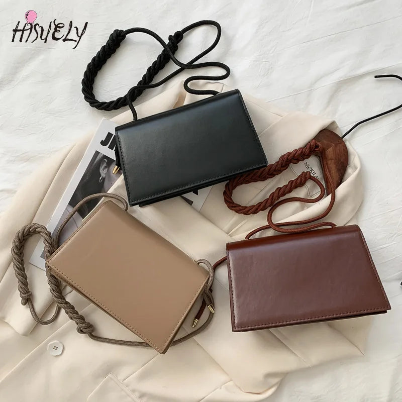 Vintage Small Crossbody Bag for Women - Shoulder Messenger Handbag