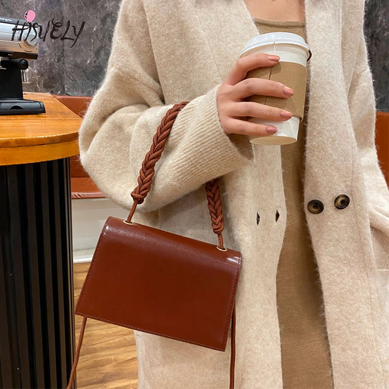 Vintage Small Crossbody Bag for Women - Shoulder Messenger Handbag
