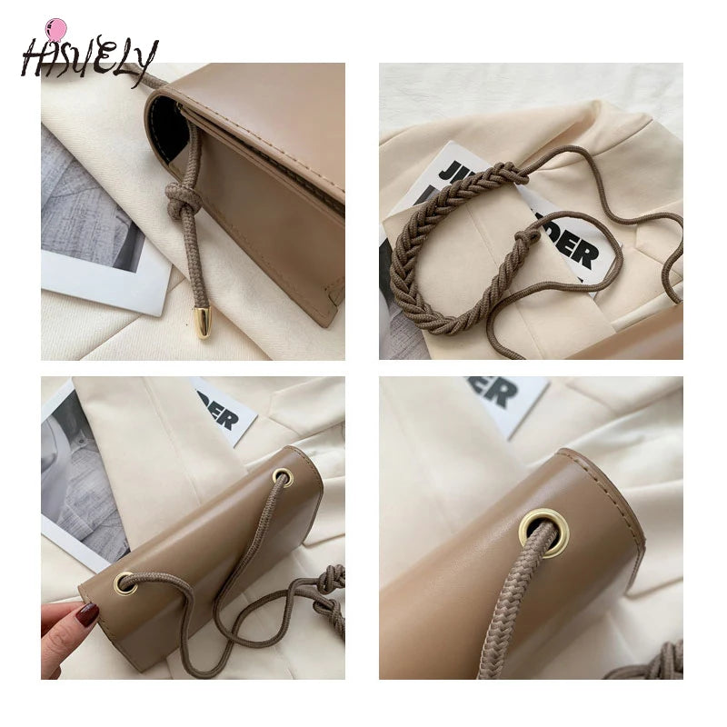 Vintage Small Crossbody Bag for Women - Shoulder Messenger Handbag