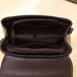 Lock Flap Shoulder Bag Women PU Leather Crossbody Vintage Handbag