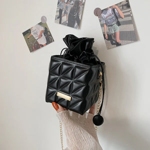 PU Leather Crossbody Bags Small Ladies Geometric Messenger Bags