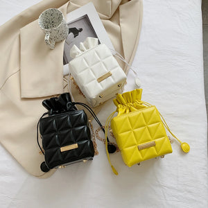 PU Leather Crossbody Bags Small Ladies Geometric Messenger Bags