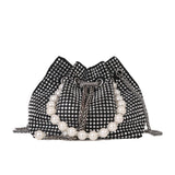Rhinestone Crossbody Bag Messenger Bucket Bag Shoulder Bag Evening Bag
