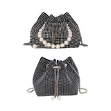 Rhinestone Crossbody Bag Messenger Bucket Bag Shoulder Bag Evening Bag