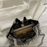 Rhinestone Crossbody Bag Messenger Bucket Bag Shoulder Bag Evening Bag