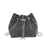Rhinestone Crossbody Bag Messenger Bucket Bag Shoulder Bag Evening Bag