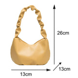 Shoulder Bag Dumpling Style Underarm Purse for Party