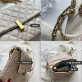 Stylish PU Leather Crossbody Bag Chain Shoulder Purse for Women