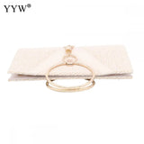 Yellow Tassel Envelope Clutch Crossbody Bag for Evening Party
