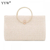 Yellow Tassel Envelope Clutch Crossbody Bag for Evening Party