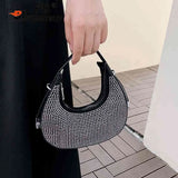 Sparkling Rhinestone Evening Clutch Bag for Women