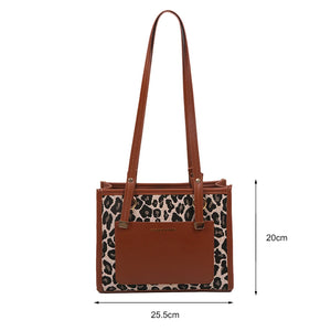 Women Shoulder Bags PU Houndstooth Pattern Handbags for Daily Travel