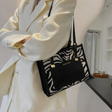 Women Shoulder Bags PU Houndstooth Pattern Handbags for Daily Travel