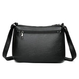 Women Soft PU Leather Crossbody Bag Large Capacity Tote Bags Pocket Shoulder Bag