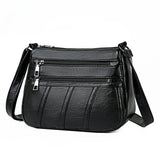 Women Soft PU Leather Crossbody Bag Large Capacity Tote Bags Pocket Shoulder Bag