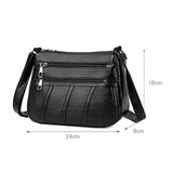 Women Soft PU Leather Crossbody Bag Large Capacity Tote Bags