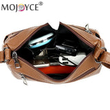 Women PU Leather Crossbody Bag Large Capacity Tote Shoulder Bag
