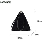 Winter Plush Bucket Bag Faux Fur Shopping Bag Large Capacity