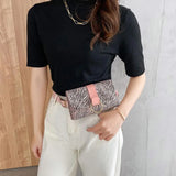 Women Waist Bag PU Leather Travel Fanny Pack with Waist Strap