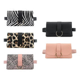 Women Waist Bag PU Leather Travel Fanny Pack with Waist Strap
