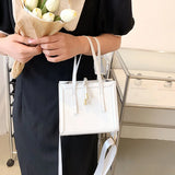 Women Nude Handbag PU Leather Small Totes Chain Shoulder Bags