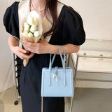 Women Nude Handbag PU Leather Small Totes Chain Shoulder Bags